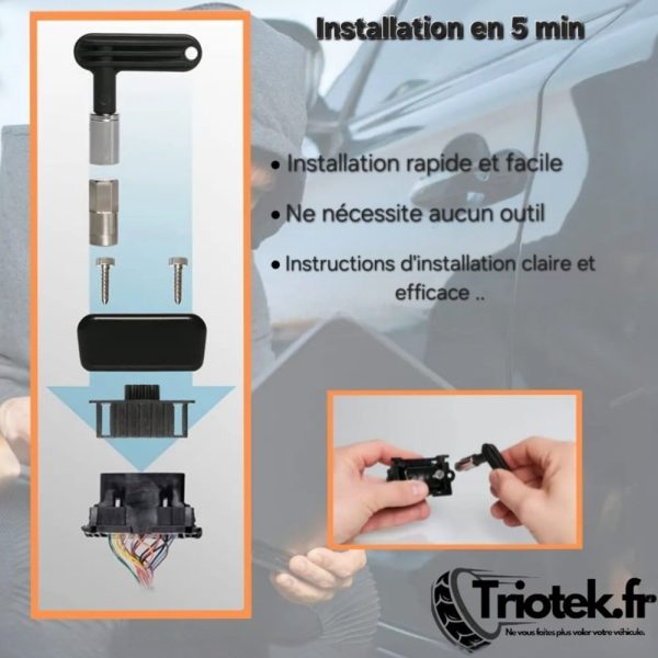 Pack Antivol prise OBD + Pochette anti signal voiture – Sécurité